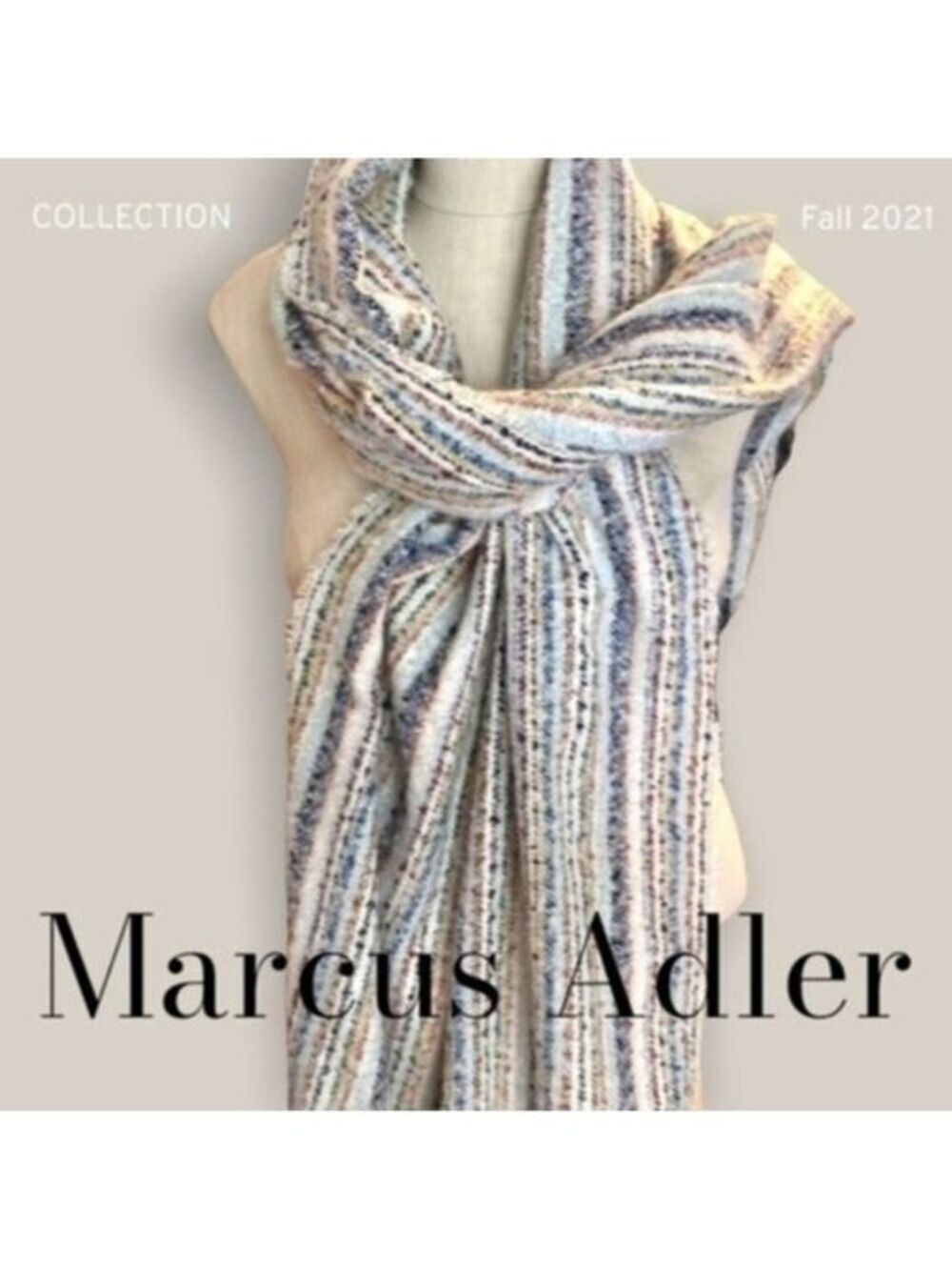 MARCUS Adler Rainbow Stripe Blanket Scarf